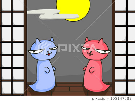 月夜にはお化け猫がお迎えに来ます 105147385
