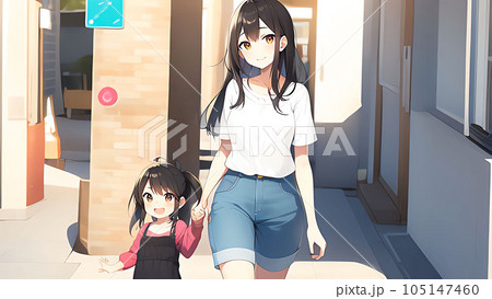 女の子のイラスト素材 女の子のイラスト素材 105147460