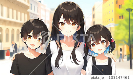 女の子のイラスト素材 105147461