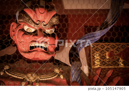 東京 浅草寺宝蔵門の金剛力士像(阿形像) 東京 浅草寺宝蔵門の金剛力士像(阿形像) 105147905