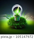 Energy saving eco lamp. AI generative 105147972