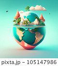 Environment  save clean planet  ecology concept. AI Generative 105147986