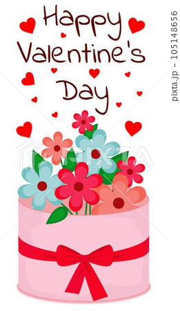 Vector Valentine s day greeting card. Vector Valentine s day greeting card. 105148656