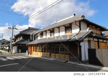 茨城　桜川　真壁の古い街並み（高久家住宅） 105148744