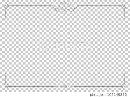 Delicate glitter frame 2 monochrome 105149236