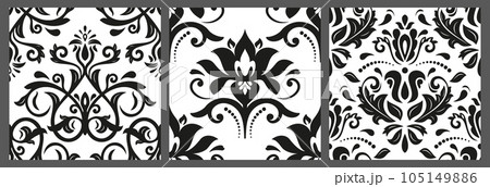 Set of Classic Orient Seamless Vector Patterns Set of Classic Orient Seamless Vector Patterns 105149886