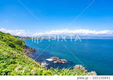 立待岬 函館市内 漁火通りを望む 立待岬 函館市内 漁火通りを望む 105150941