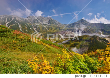 秋の立山連峰 ハイキング 秋の立山連峰 ハイキング 105151081