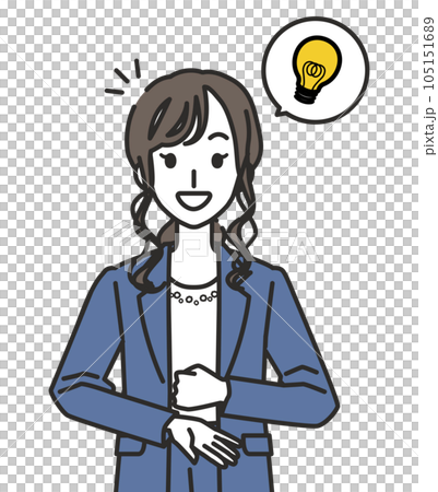 穿著休閒辦公裝的女人,閃閃發光 穿著休閒辦公裝的女人,閃閃發光 105151689