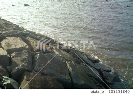 石積みの海岸 105151840