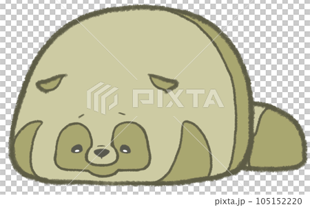 落ち込むたぬき(黄) 落ち込むたぬき(黄) 105152220