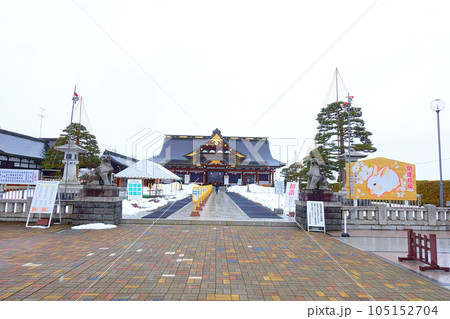 初詣　護国神社　山形県 105152704