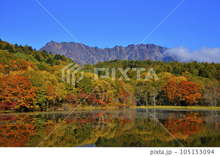 戸隠山と小鳥ヶ池 105153094