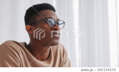 Smart student. Success confidence. Men eyewear. Future expert. Serious pensive business professional executive in glasses at window copy space. Smart student. Success confidence. Men eyewear. Future expert. Serious pensive business professional executive in glasses at window copy space. 105154235