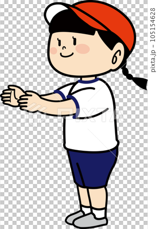 前ならえの女の子1 105154628