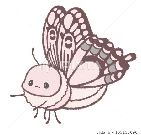 あしを前にのばす蝶(赤) あしを前にのばす蝶(赤) 105155096