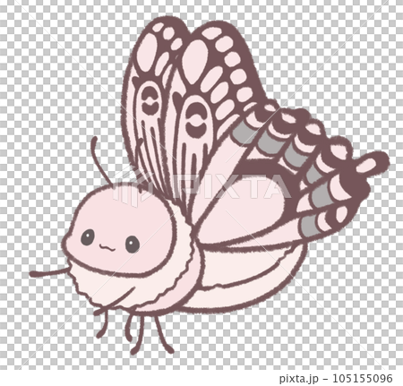 あしを前にのばす蝶(赤) あしを前にのばす蝶(赤) 105155096