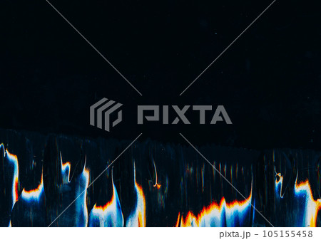 Glitch interference. Old film. Distorted...のイラスト素材 [105155458] - PIXTA