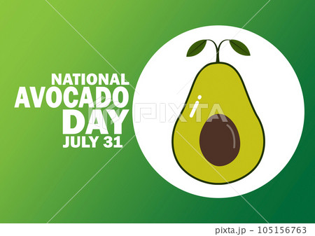 National Avocado Day Vector Illustration 105156763