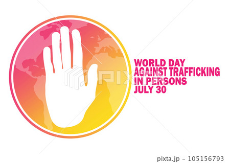 World Day Against Trafficking In Persons Vector illustration 105156793