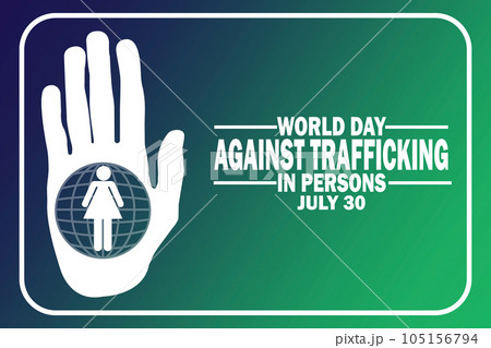 World Day Against Trafficking In Persons Vector Template Design Illustration 105156794