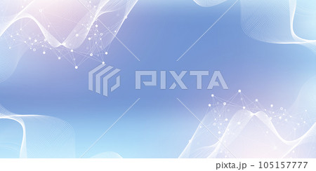 Molecular abstract structure background. Scientific illustration with molecule DNA. Medical, science and technology concept for banner template or header. Molecular abstract structure background. Scientific illustration with molecule DNA. Medical, science and technology concept for banner template or header. 105157777