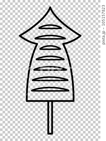 Illustration of grilled squid Illustration of grilled squid 105157823