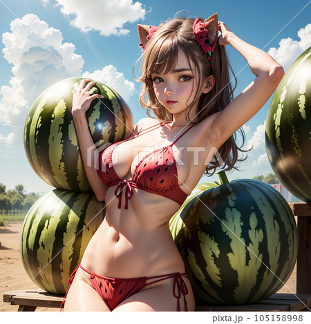 ビーチにいるビキニの女性 ビーチにいるビキニの女性 105158998