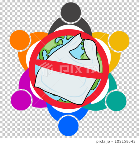 Icon plastic bag 105159345