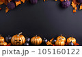 halloween with pumpkin background, background with pumpkin, halloween with copy space background 105160122