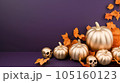 halloween with pumpkin background, background with pumpkin, halloween with copy space background 105160123