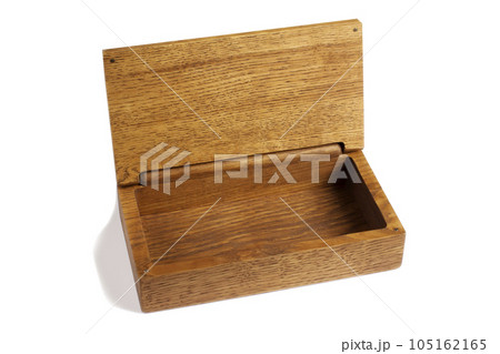 Open wooden box. Gift box. 105162165