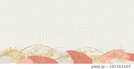 和風の背景素材のイラスト 和風の背景素材のイラスト 105163107