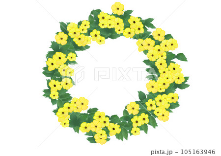 ツンベルギアの花のカード9 105163946