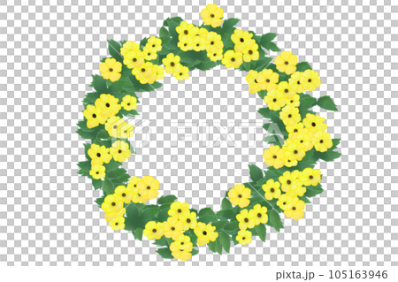 ツンベルギアの花のカード9 105163946