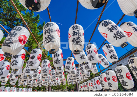 兵庫県西宮市　真夏の西宮神社の御神燈 105164094