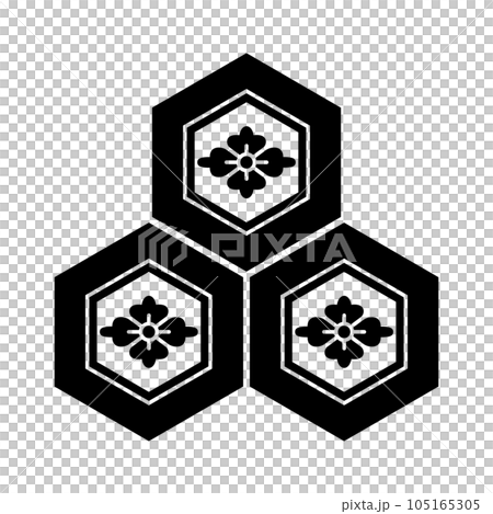 Family crest (Triple Tortoiseshell Hanabishi Crest/Nagamasa Asai) 105165305