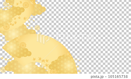 和風背景素材2023-秋6-4矢量 105165738