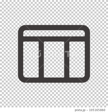 簡單易用的分割窗口圖標 2 非常適合產品設計、應用程序開發和編程-插圖素材 [105165860] - PIXTA圖庫