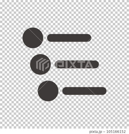 簡單易用的子彈圖標 1 非常適合產品設計、應用程序開發和編程 簡單易用的子彈圖標 1 非常適合產品設計、應用程序開發和編程 105166152