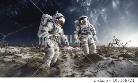 宇宙飛行士　AI生成画像　Generative AI 105166721