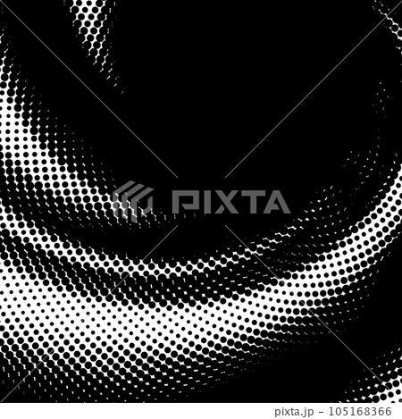 Halftone effect, trendy dotted illusion of gradient, vector EPS10 105168366