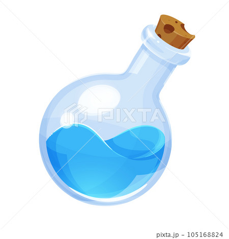 傾いたポーションのイラスト 105168824