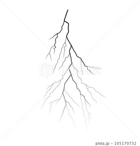 lightning silhouette. Element for thunderstorm design. Vector illustration EPS10 lightning silhouette. Element for thunderstorm design. Vector illustration EPS10 105170732