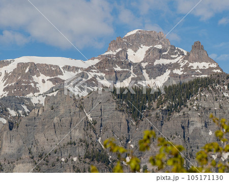 Sunny view of landscape around Ouray 105171130