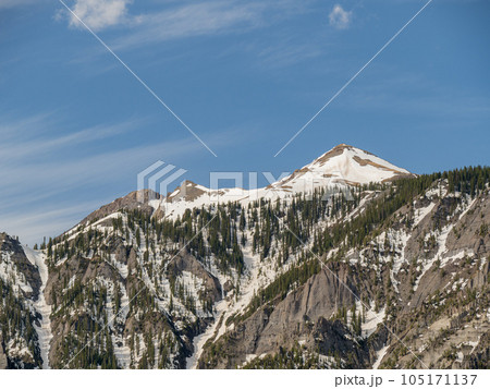 Sunny view of landscape around Ouray Sunny view of landscape around Ouray 105171137