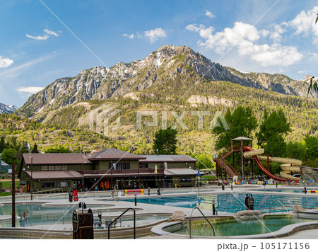 Sunny view of Ouray Hot Springs Pool and Fitness Center of Ouray 105171156