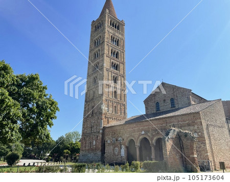 A masterpiece of Romanesque art, Pomposa Abbey, Italy Ferrara 105173604