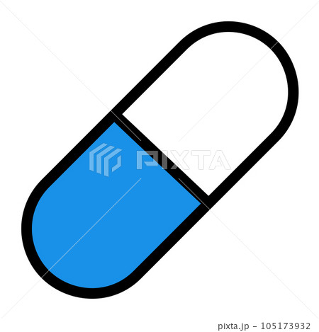 medicine capsule flat icon medicine capsule flat icon 105173932
