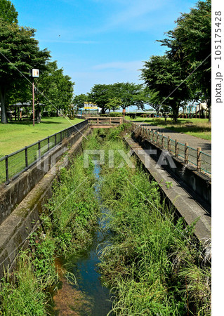 歴史公園付近に湧き出す湧水を集めた用水 105175428